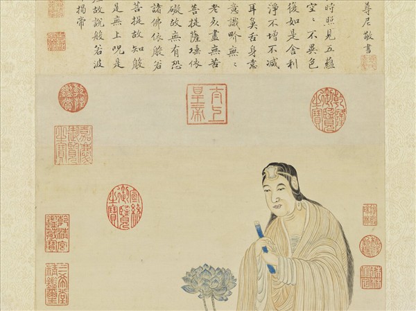 明文臺香象皈依圖　軸