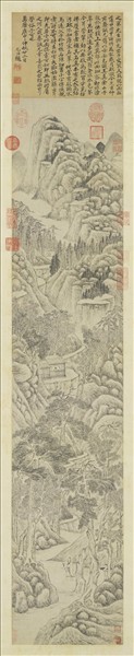 明錢穀畫山水　軸