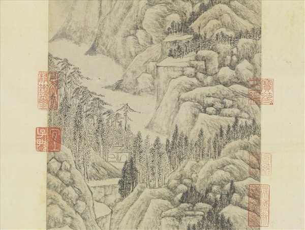 明錢穀畫山水　軸