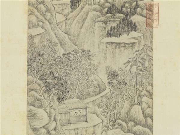 明錢穀畫山水　軸