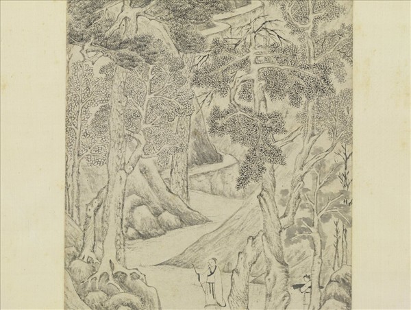 明錢穀畫山水　軸