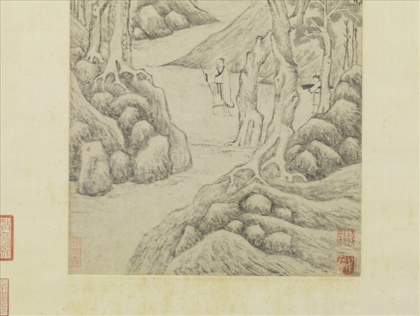 明錢穀畫山水　軸