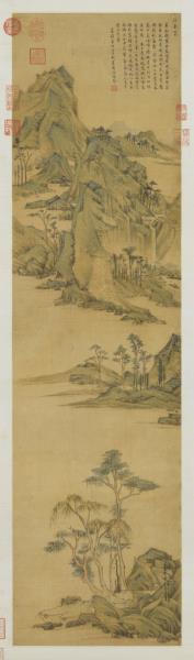 明居節畫江南春　軸