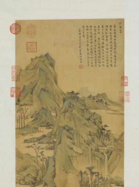 明居節畫江南春　軸