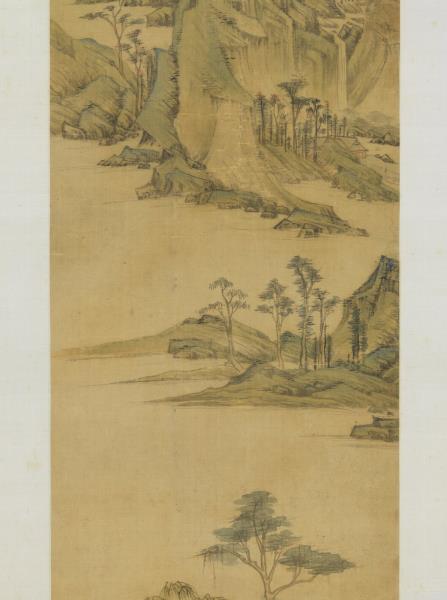 明居節畫江南春　軸