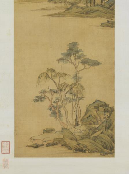 明居節畫江南春　軸