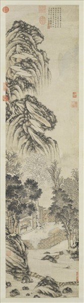 明居懋時秋讀書樂　軸