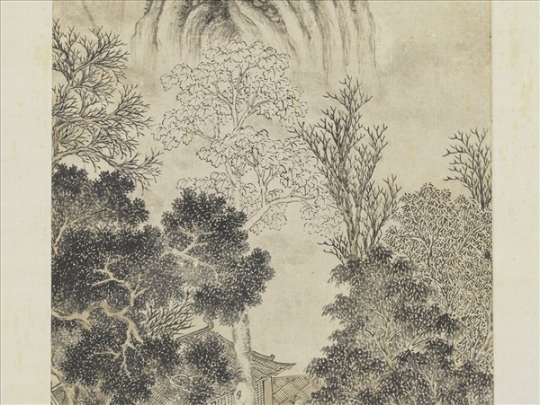 明居懋時秋讀書樂　軸