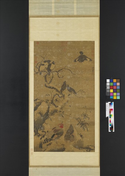 明王乾寫生　軸