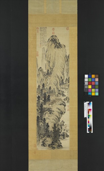 明王問畫山水　軸