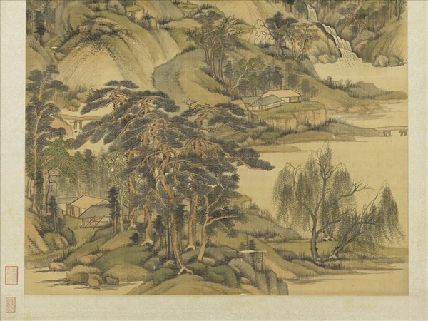 清王鑑倣黃公望煙浮遠岫圖　軸