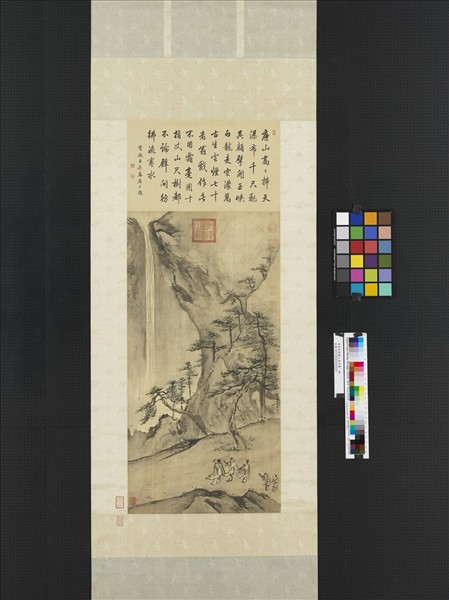 清高其佩廬山瀑布圖　軸