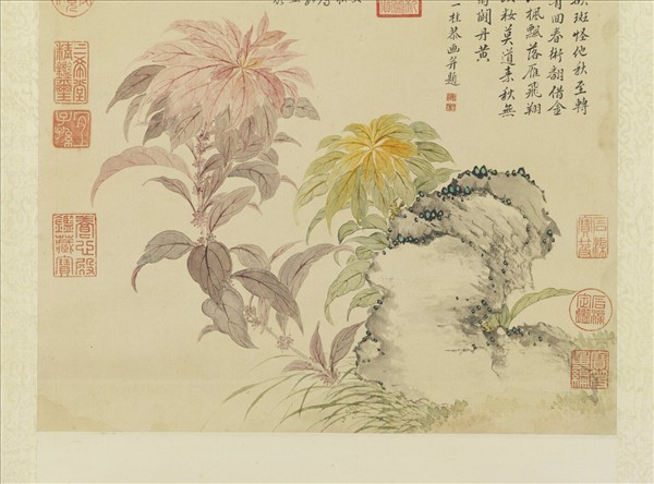 清鄒一桂畫秋色　軸