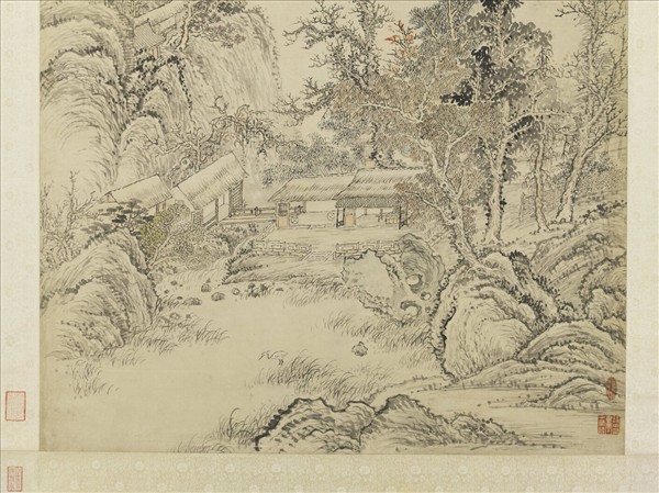 清鄒一桂秋爽圖　軸