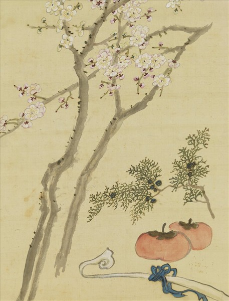 清鄒一桂畫花卉　軸