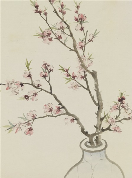 清鄒一桂畫花卉　軸