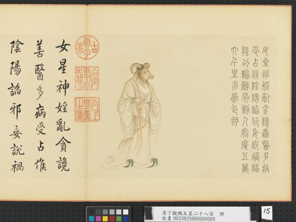 清丁觀鵬五星二十八宿　冊　女星神