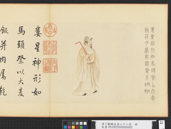 清丁觀鵬五星二十八宿　冊　婁星神