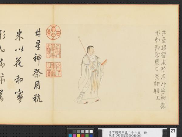 清丁觀鵬五星二十八宿　冊　井星神