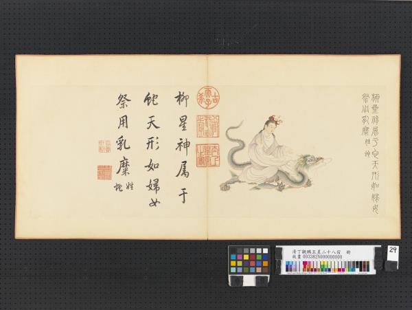 清丁觀鵬五星二十八宿　冊　柳星神