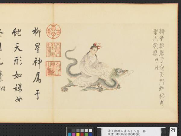 清丁觀鵬五星二十八宿　冊　柳星神