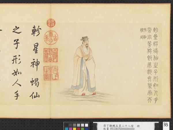 清丁觀鵬五星二十八宿　冊　軫星神