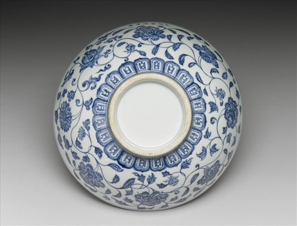 青花四季花卉紋碗