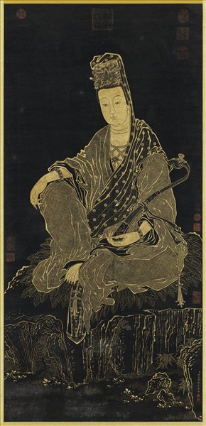 清姚文瀚畫觀音像　軸