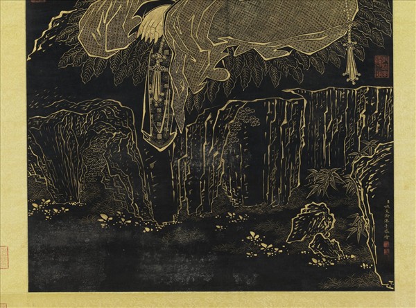 清姚文瀚畫觀音像　軸