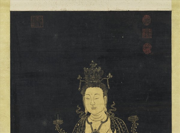 清姚文瀚畫文殊像　軸