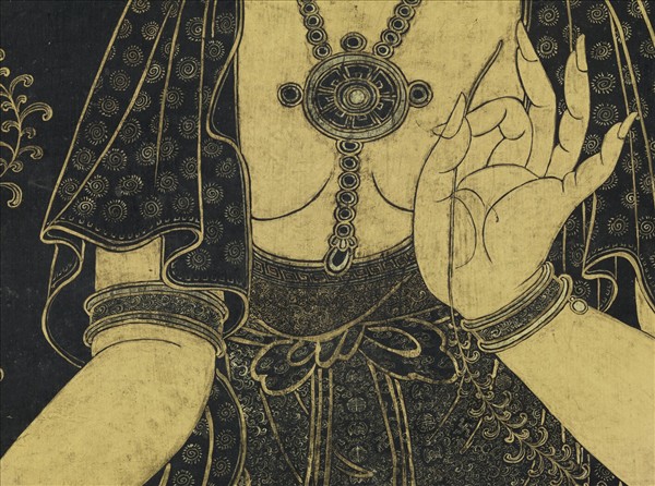 清姚文瀚畫文殊像　軸