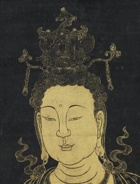 清姚文瀚畫文殊像　軸