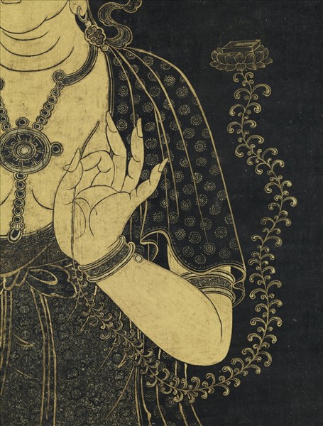 清姚文瀚畫文殊像　軸