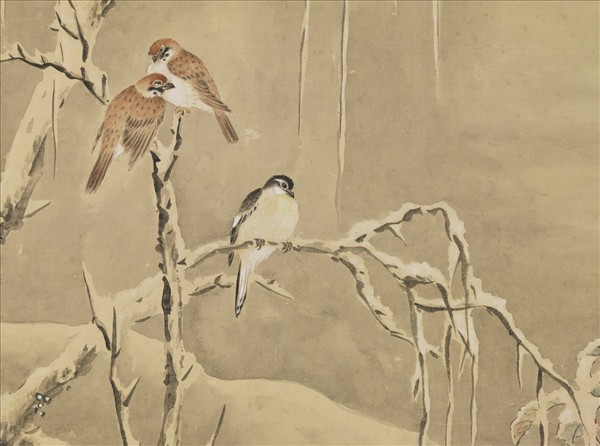 清余省花卉　軸