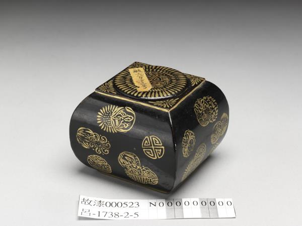 黑漆描金棋罐