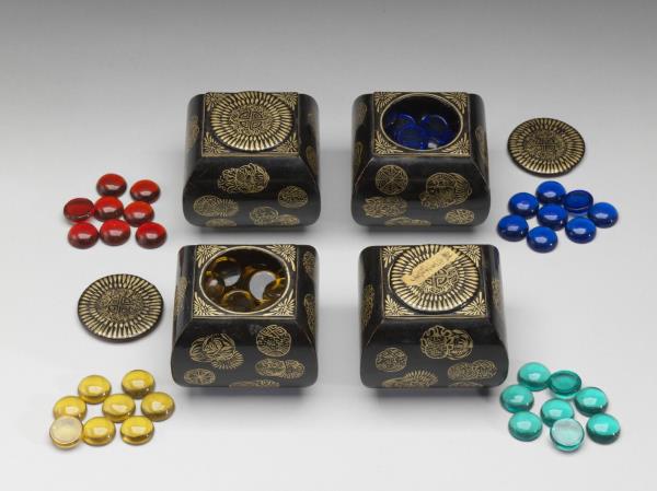 綠色玻璃圍棋子