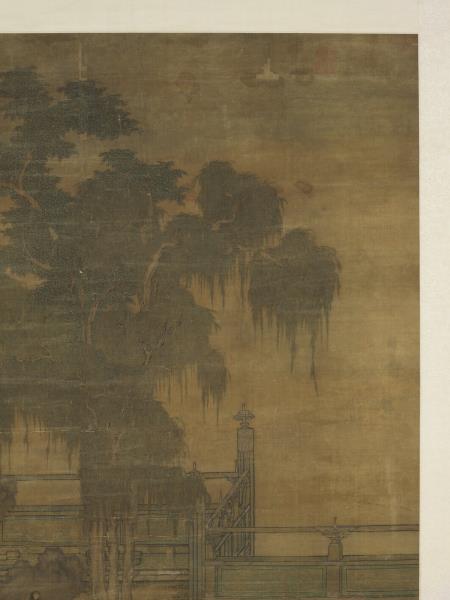 五代梁趙喦八達春遊圖　軸