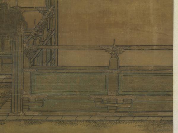 五代梁趙喦八達春遊圖　軸