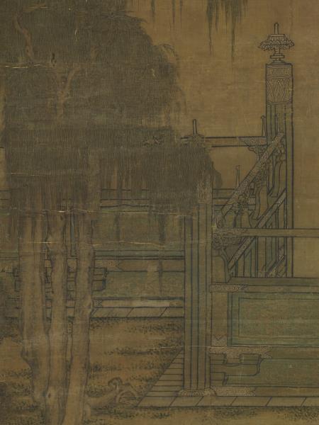 五代梁趙喦八達春遊圖　軸