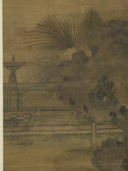 五代梁趙喦八達春遊圖　軸