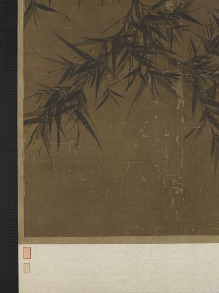 宋文同墨竹　軸