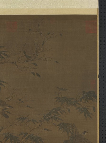 宋人翠竹翎毛　軸