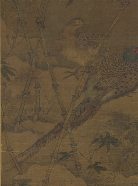 宋人翠竹翎毛　軸