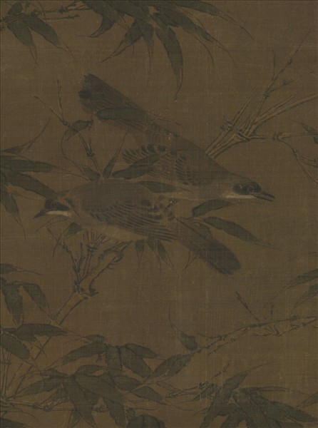 宋人翠竹翎毛　軸