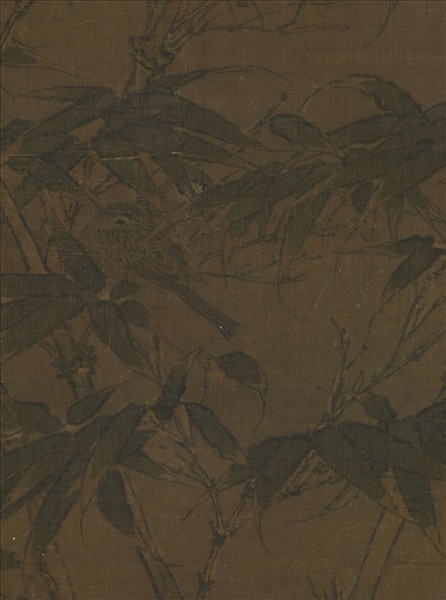 宋人翠竹翎毛　軸