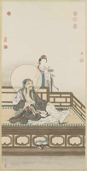 清姚文瀚臨宋人維摩像　軸