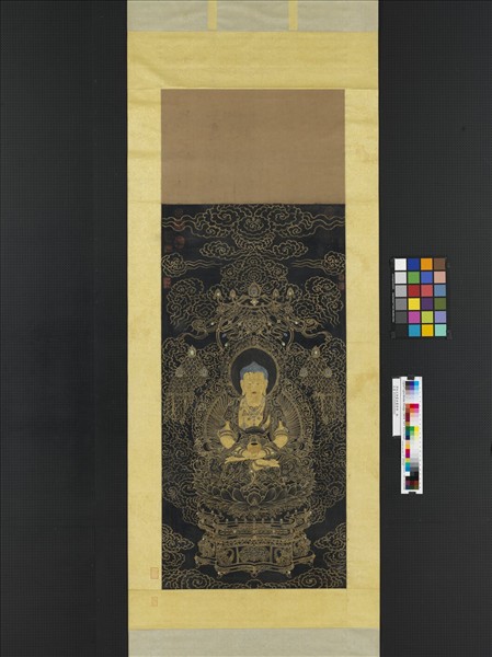 清姚文瀚畫無量壽佛　軸