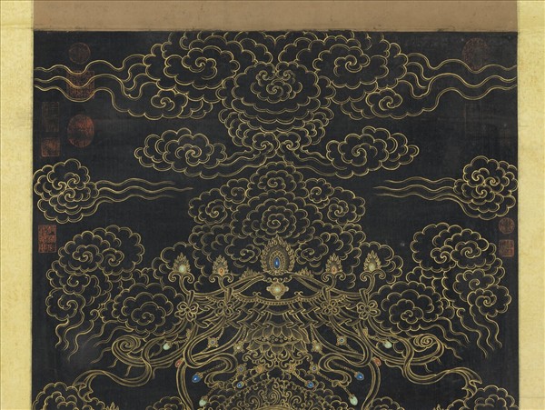 清姚文瀚畫無量壽佛　軸