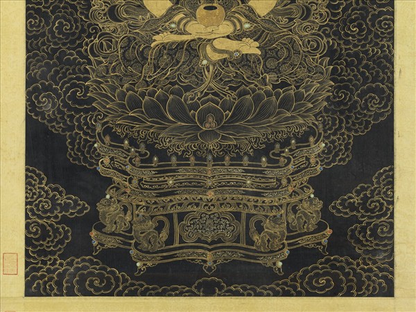 清姚文瀚畫無量壽佛　軸