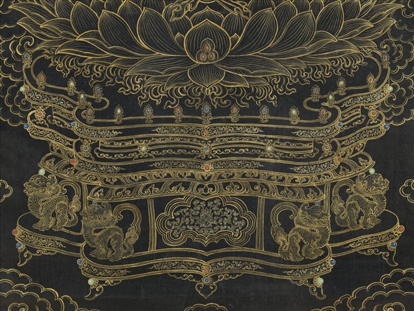 清姚文瀚畫無量壽佛　軸